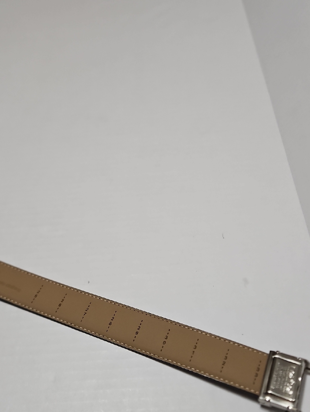 Nexbelt Classic Black Men's Leather Belt with Silver Buckle Size M - Picture 9 of 12